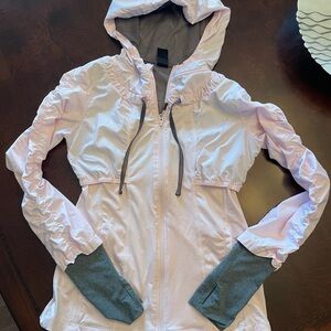 Women's Light Pink Hooded Jacket